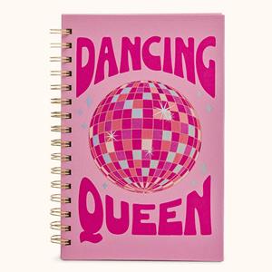 Image of MEDIUM SPIRAL NOTEBOOK - dancingqueen (SKU: 168871455000122) Image of MEDIUM SPIRAL NOTEBOOK - dancingqueen